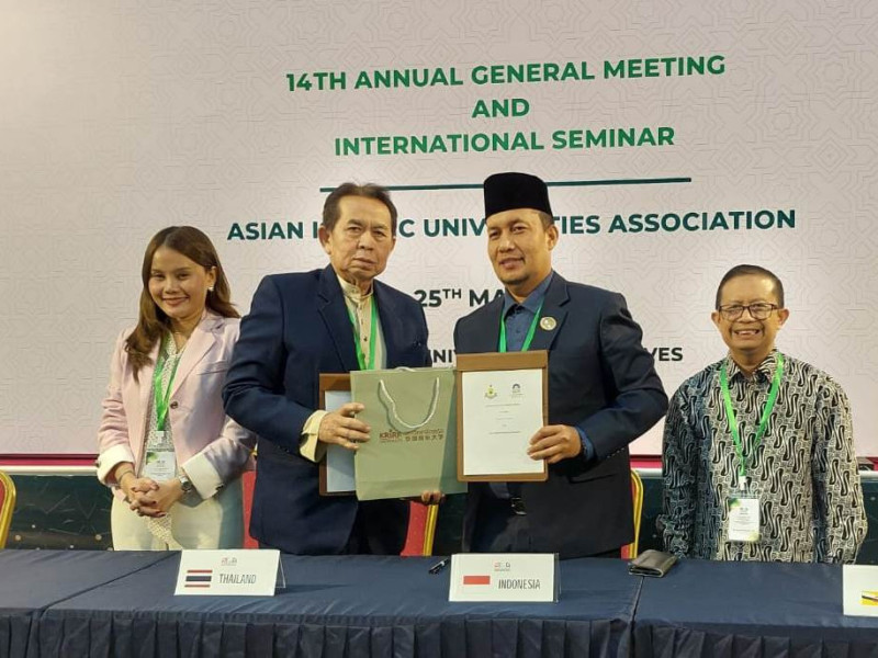 Perluas Jaringan Internasional, UIN Mahmud Yunus Batusangkar Tekan MoU Dengan Empat Perguruan Tinggi Di Asia.
