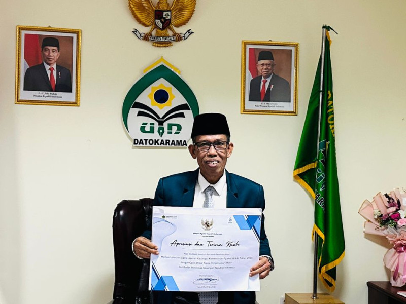 Rektor UIN Datokarama Palu: WTP Penyemangat Tingkatkan Kualitas Pengelolaan Keuangan