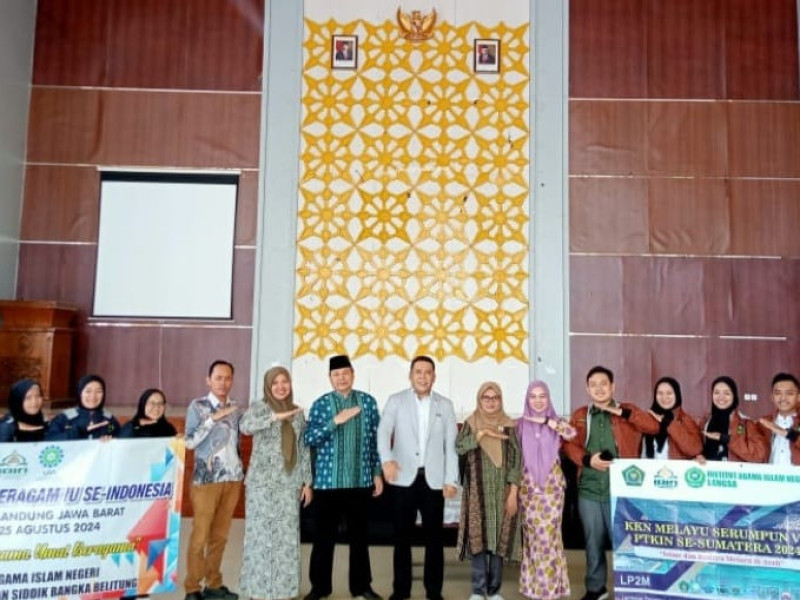 Rektor IAIN SAS Babel Lepas Mahasiswa KKN Nusantara Berbasis Moderasi Beragama dan Melayu Serumpun