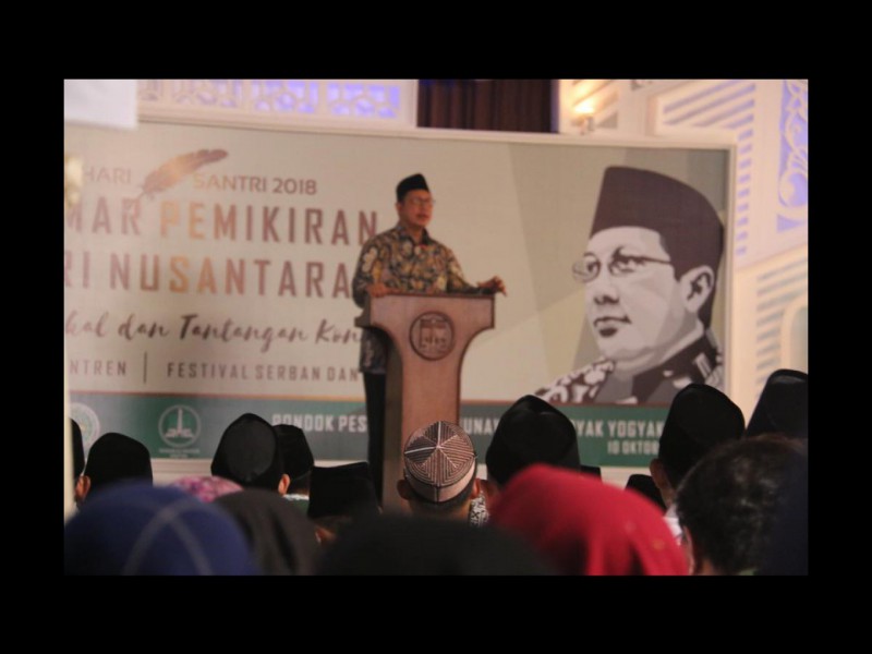 Menag Buka Muktamar Pemikiran Santri Nusantara di Yogyakarta