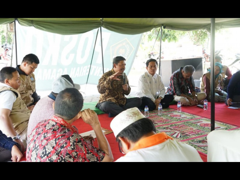 Kunjungi Palu, Direktur GTK Madrasah Pastikan KBM Kembali Normal
